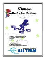 Clinical Pediatric Notes (All Team Production©) PDF.pdf
